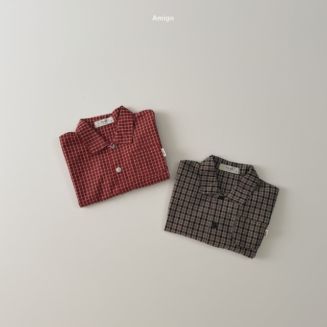 ⭐︎即納⭐︎[ amigo ] lily check shirt