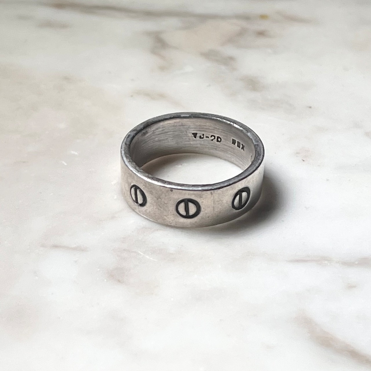 vintage Mexican silver band ring