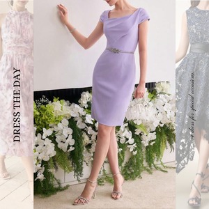 ショルダードレープドレス W0081