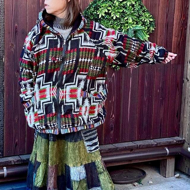 ヤクフリースドルマン袖アウター A