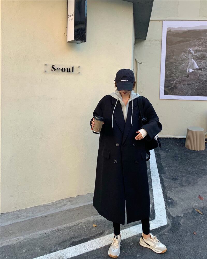 ジャケット レディースウィンターブラックフードコート 冬物 ブラックストロベリース55579884919