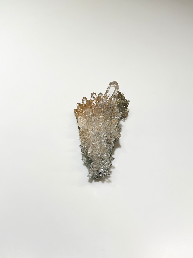 クォーツクラスター×クローライト【ML-0120】インド マニハール