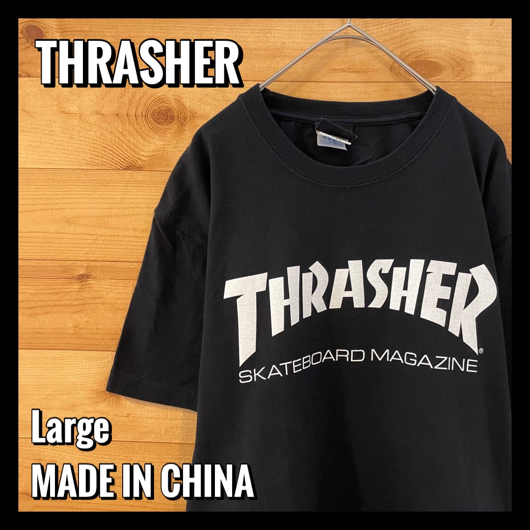 THRASHER】アーチロゴ 半袖Tシャツ Lサイズ スラッシャー スケボー US