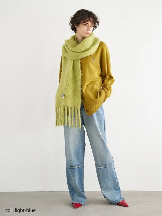 FLUFFY MUFFLER｜ライム｜YENN