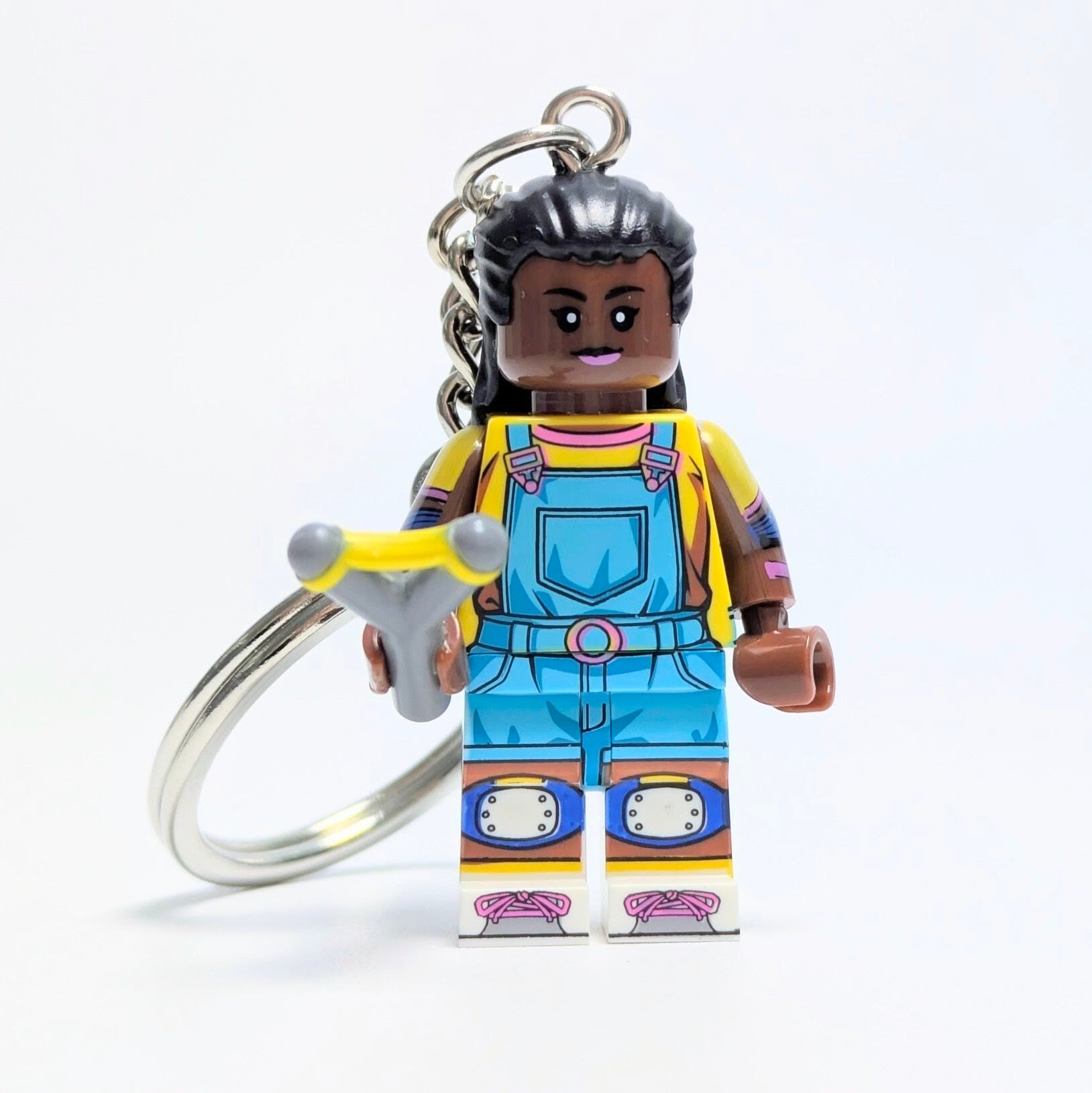 ★ブロックフィギュアキーホルダー★【 Stranger Things / ストレンジャーシングス 】 エリカ・シンクレア 〚アメリカン雑貨 アメトイ〛