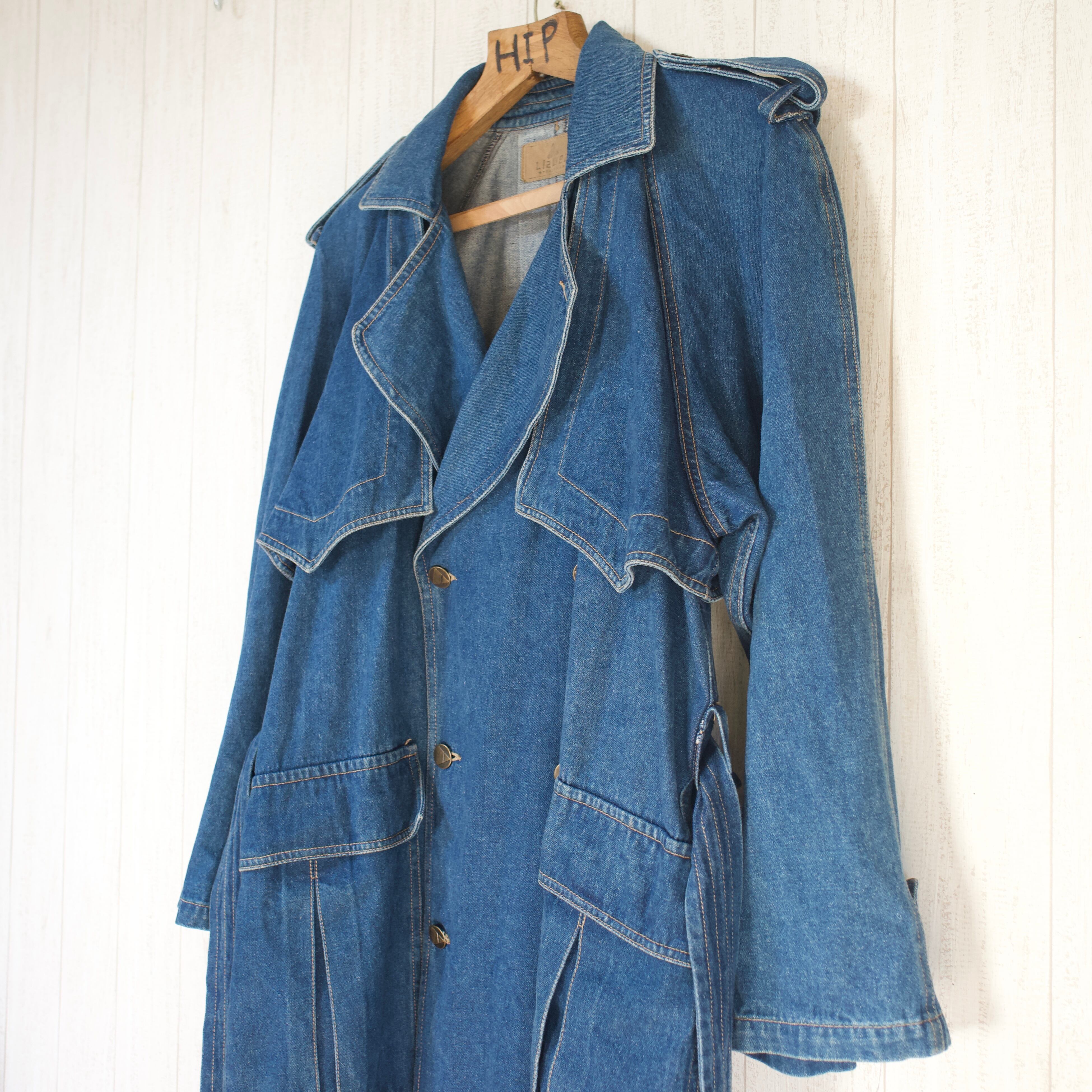 80s Liz Wear DENIM CHESTER COAT | doors clothing store
