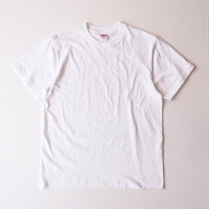 ONE DAY AS A YOUTH _ 蓄光メッセージＴシャツ［ホワイト × ホワイト］（T00012-01）