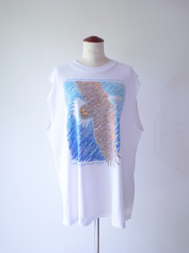 90s Eagle Graphic Cut-Off T-Shirt