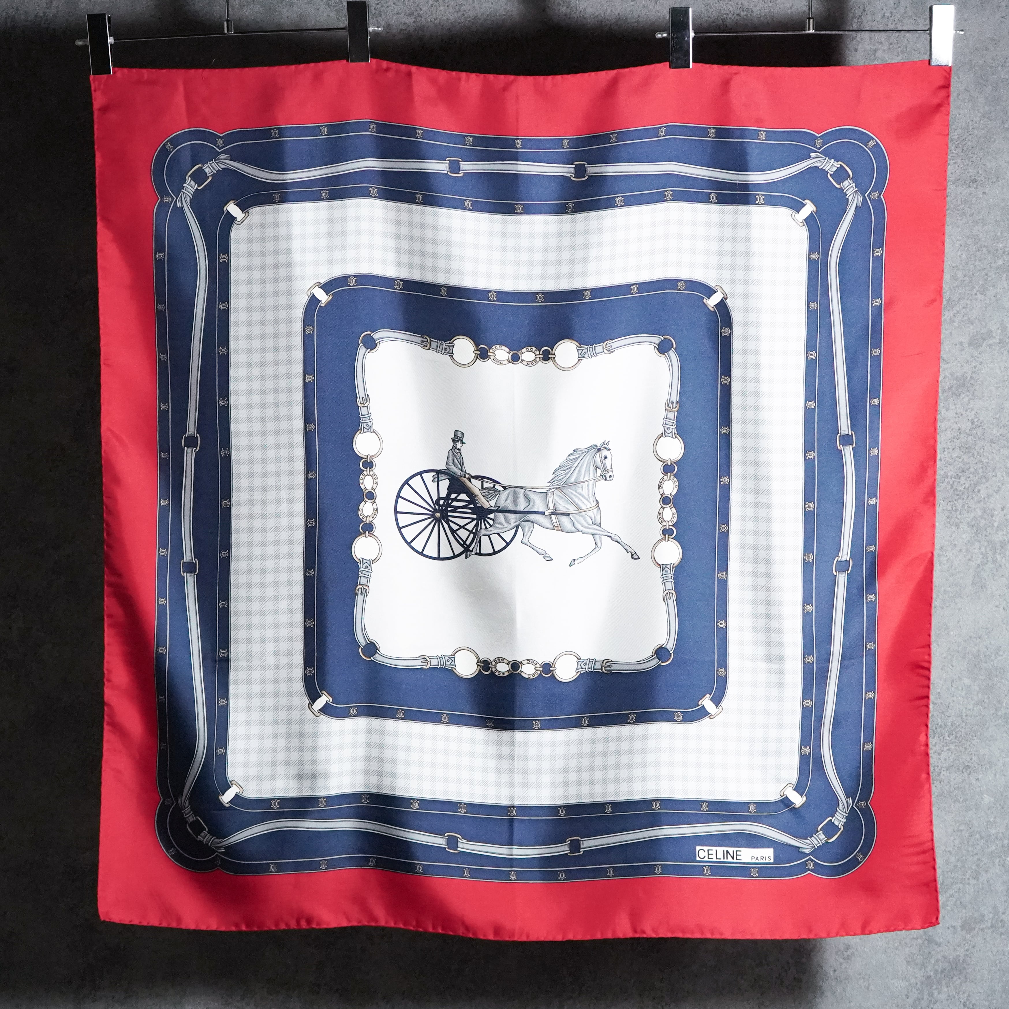 HERMES Vintage Silk Scarf エルメス シルクスカーフ カレ45 プチカレ