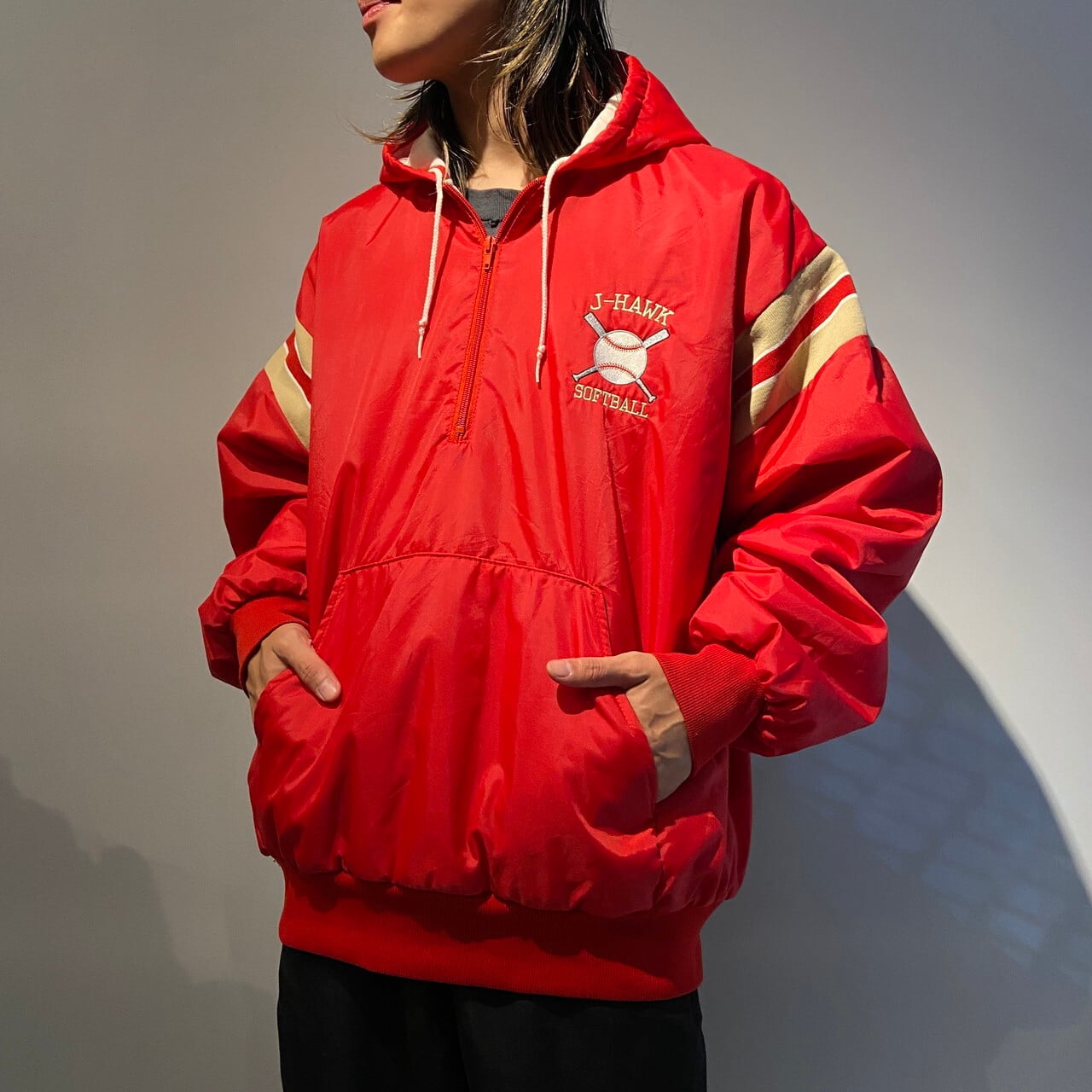 Birdie JACKETS ナイロンジャケット プルオーバー 黒 XXL