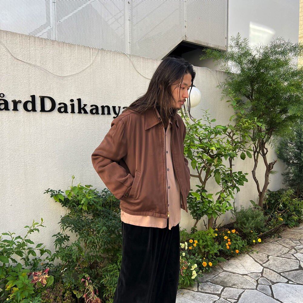 Vintage Rayon Gabardine Drizzler Jacket Gabardine [1950s-] Vintage