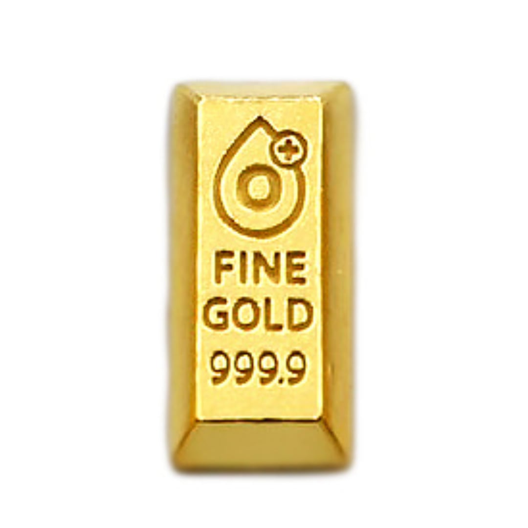 純金『血液型 O+』1g かわいい資産【BABYGOLD】