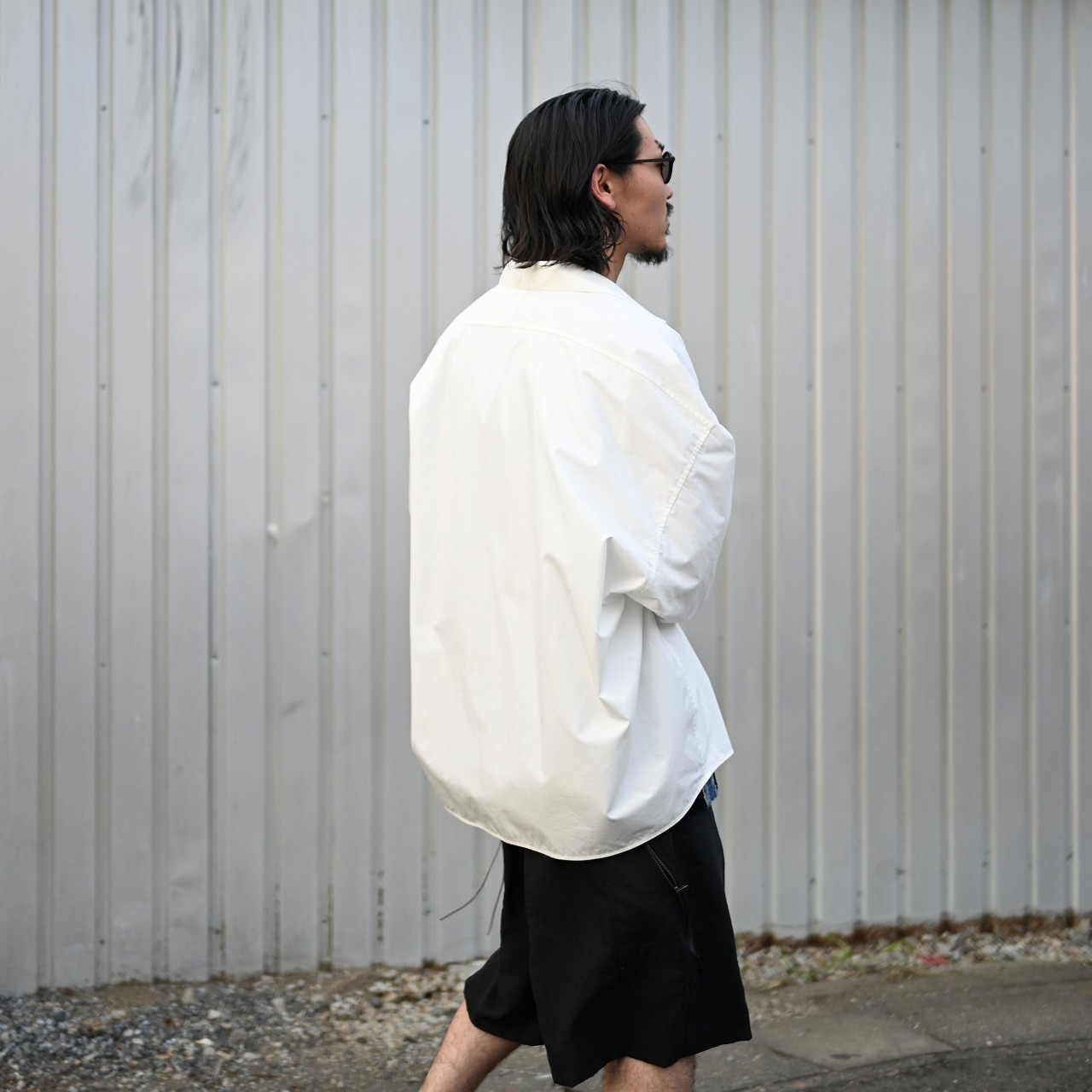 Nonnotte / Draping Open Collar Shirt Type A