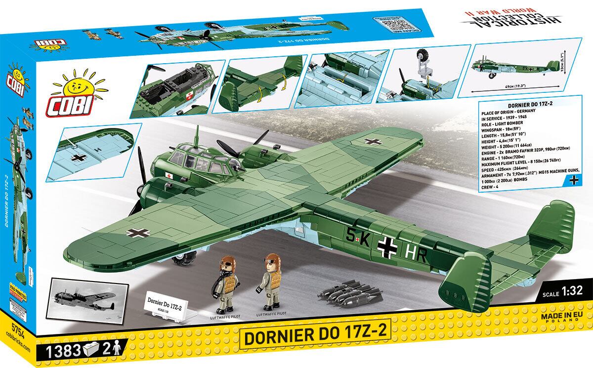 COBI #5754 ドルニエ Do 17 (航空機) | ミリタリーブロック公式