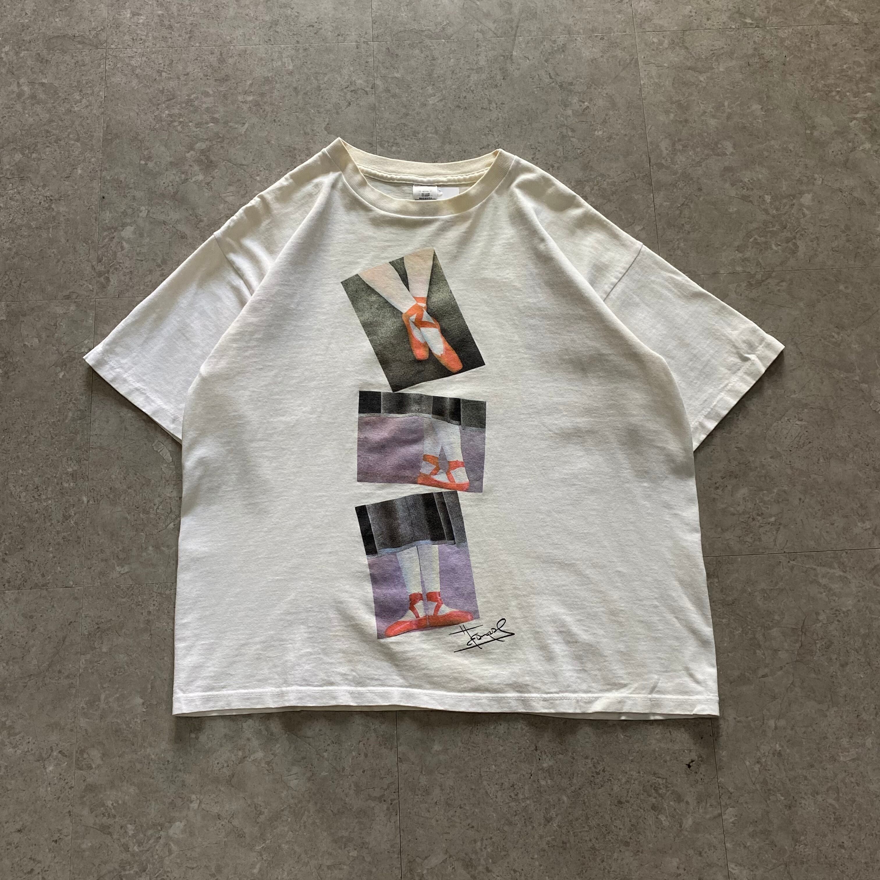 90s Toe shoes photo print T-shirt【仙台店】