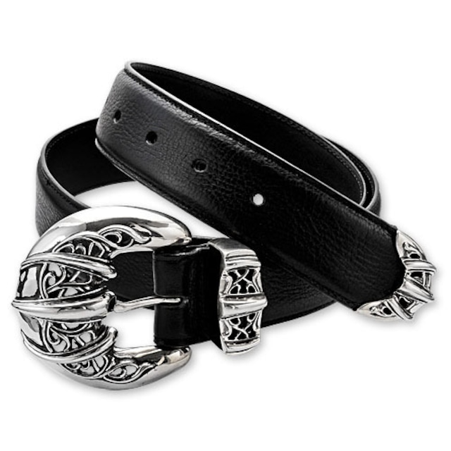 【CHROME HEARTS　クロムハーツ　Belt　ベルト】3ピースセット/タロンベルト/1.5インチ【送料無料】