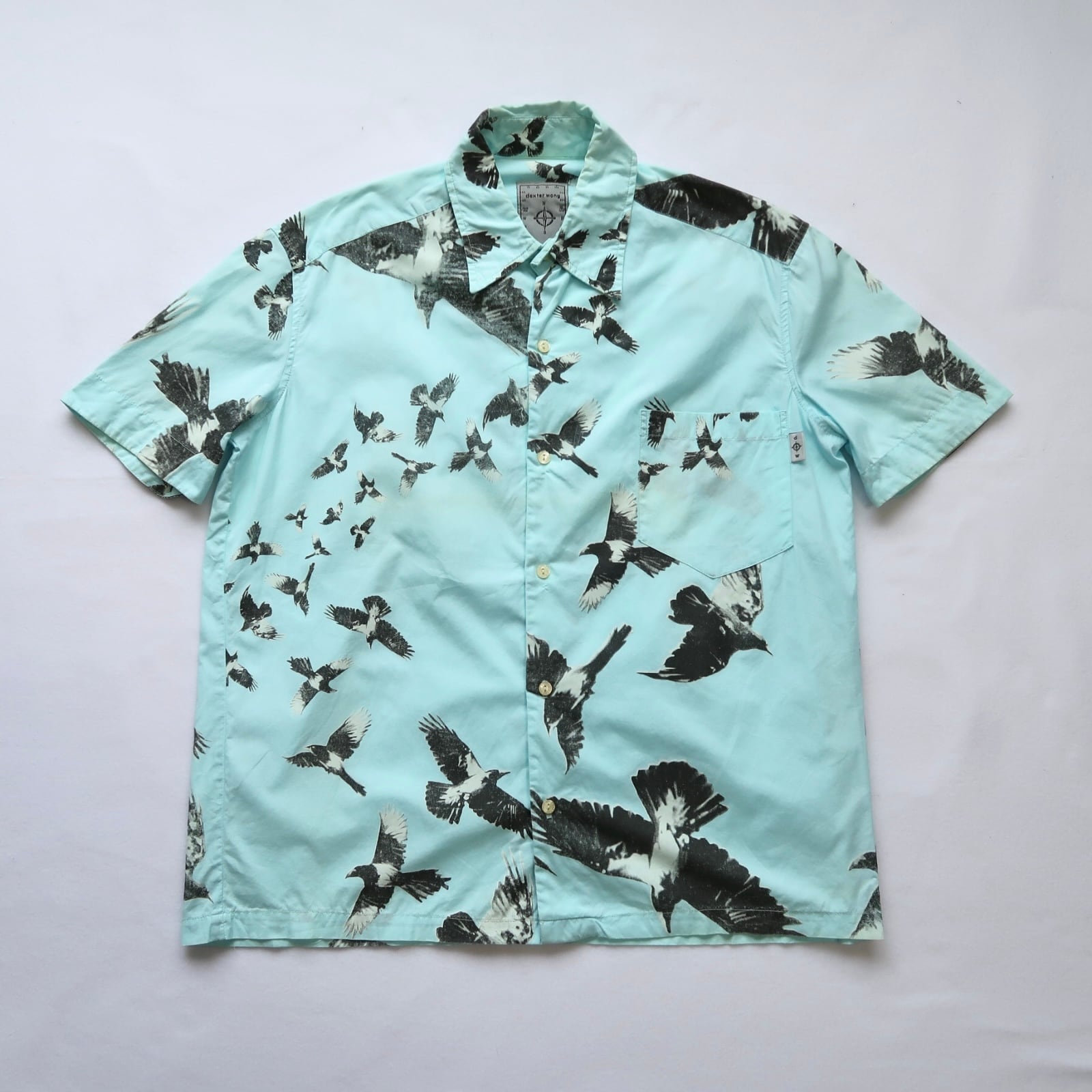トップス 90s dexter wong half shirt made in UK 90s dexter wong design shirts | PAY ID