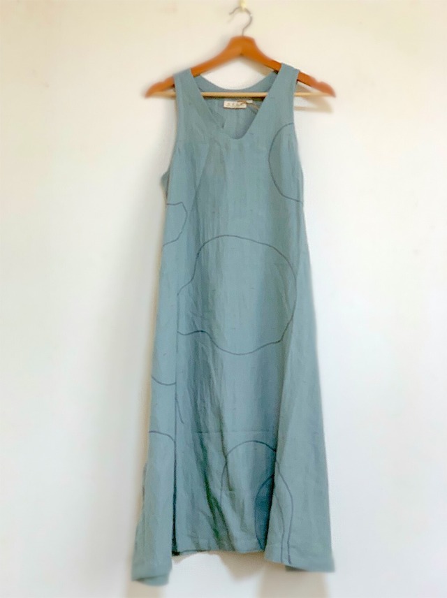 グリーン刺繍ドレス