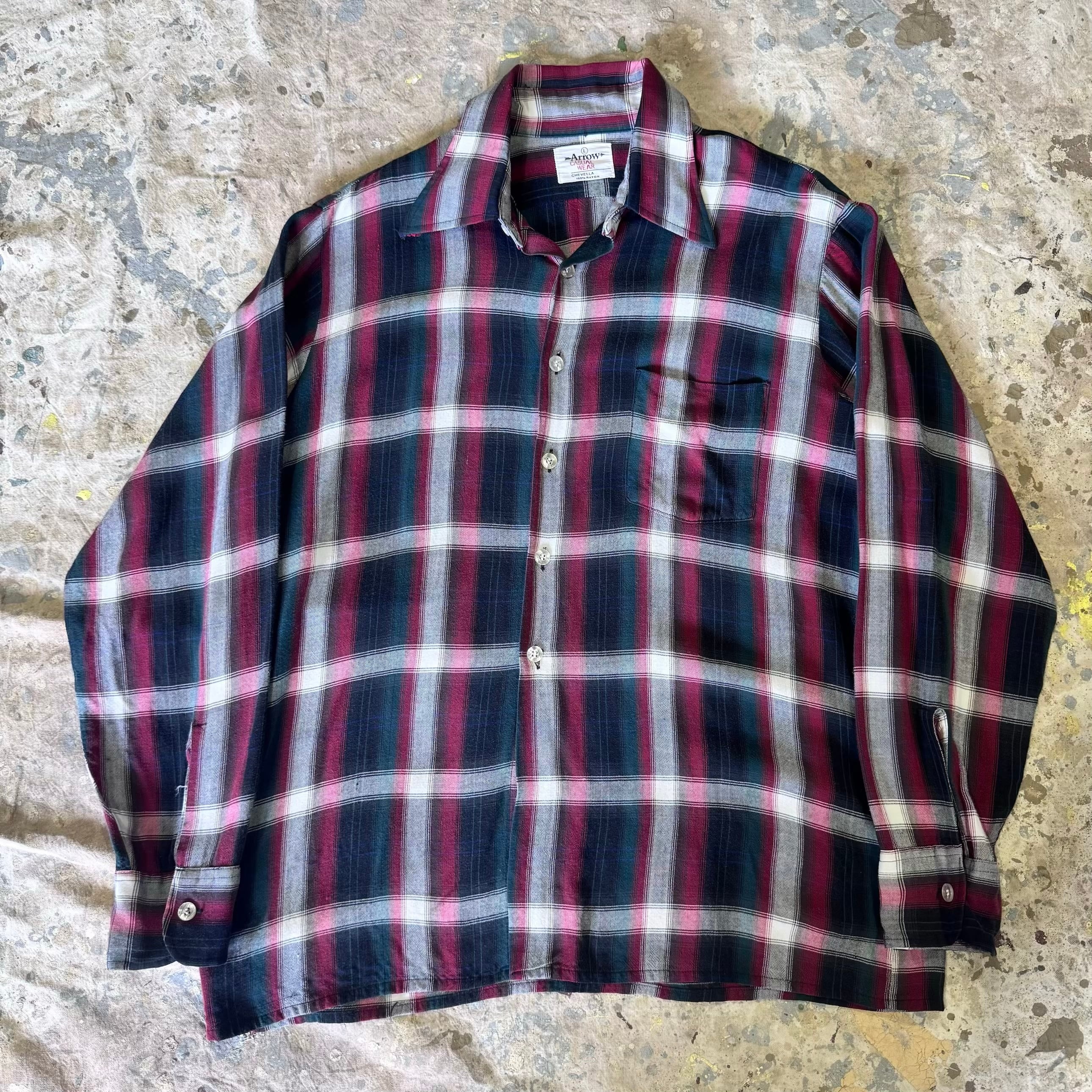 60s VINTAGE シャンブレーシャツ SANFORIZED コットン 50s DEADSTOCK Sanforized シャンブレーシャツ 16 | 古着屋 savvy