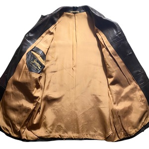 Euro vintage leather shirt jacket made in Norway