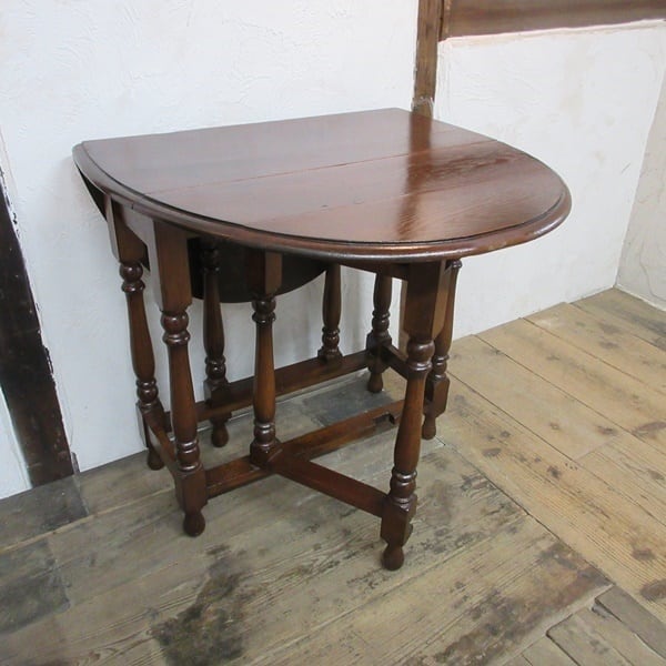 イギリス アンティーク 家具 ゲートレッグテーブル ダイニングテーブル  