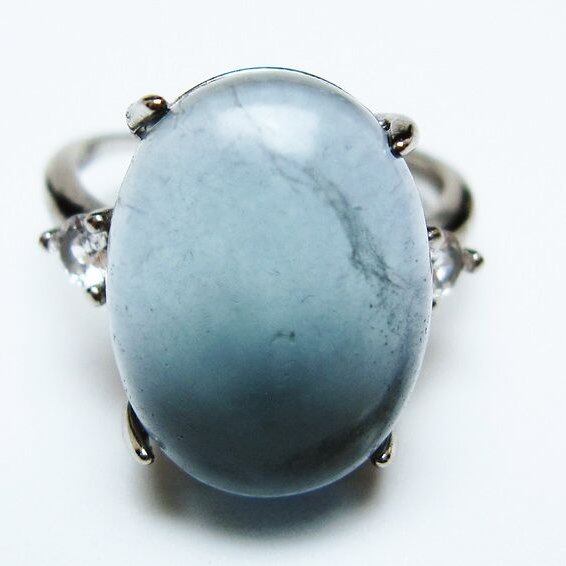 フローライト リング 蛍石 指輪 フリーサイズ 16号 一点物 メール便可 [M便 1/20] 115-7073