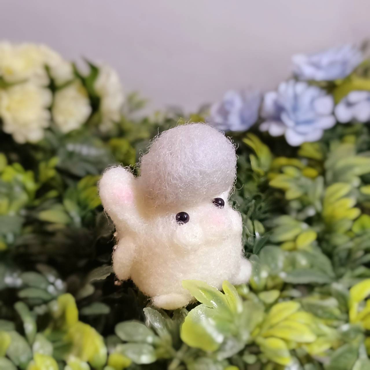 リーゼントうさぎ グレーver Smdオリジナルキャラクター 羊毛フェルト Smd Factory アクセサリー 雑貨shop