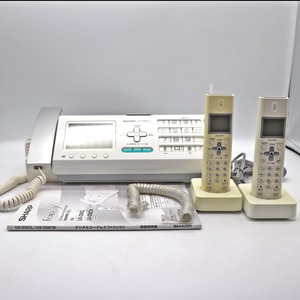 SHARP・シャープ・デジタルコードレスファクシミリ・fappy・UX-D56CW・電話・ファックス・No.221126-07・梱包サイズ100