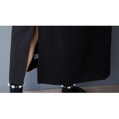 立体フリル 装飾 ロングワンピース  30246