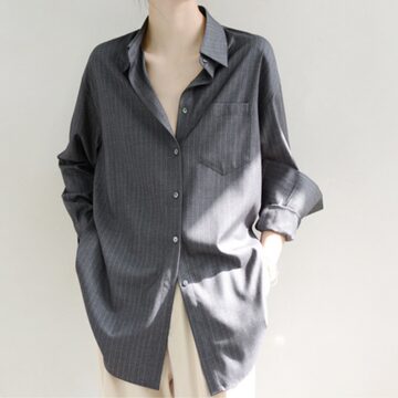 TRストライプ配色チュニックブラウス anana【アナナ】 | Pay ID