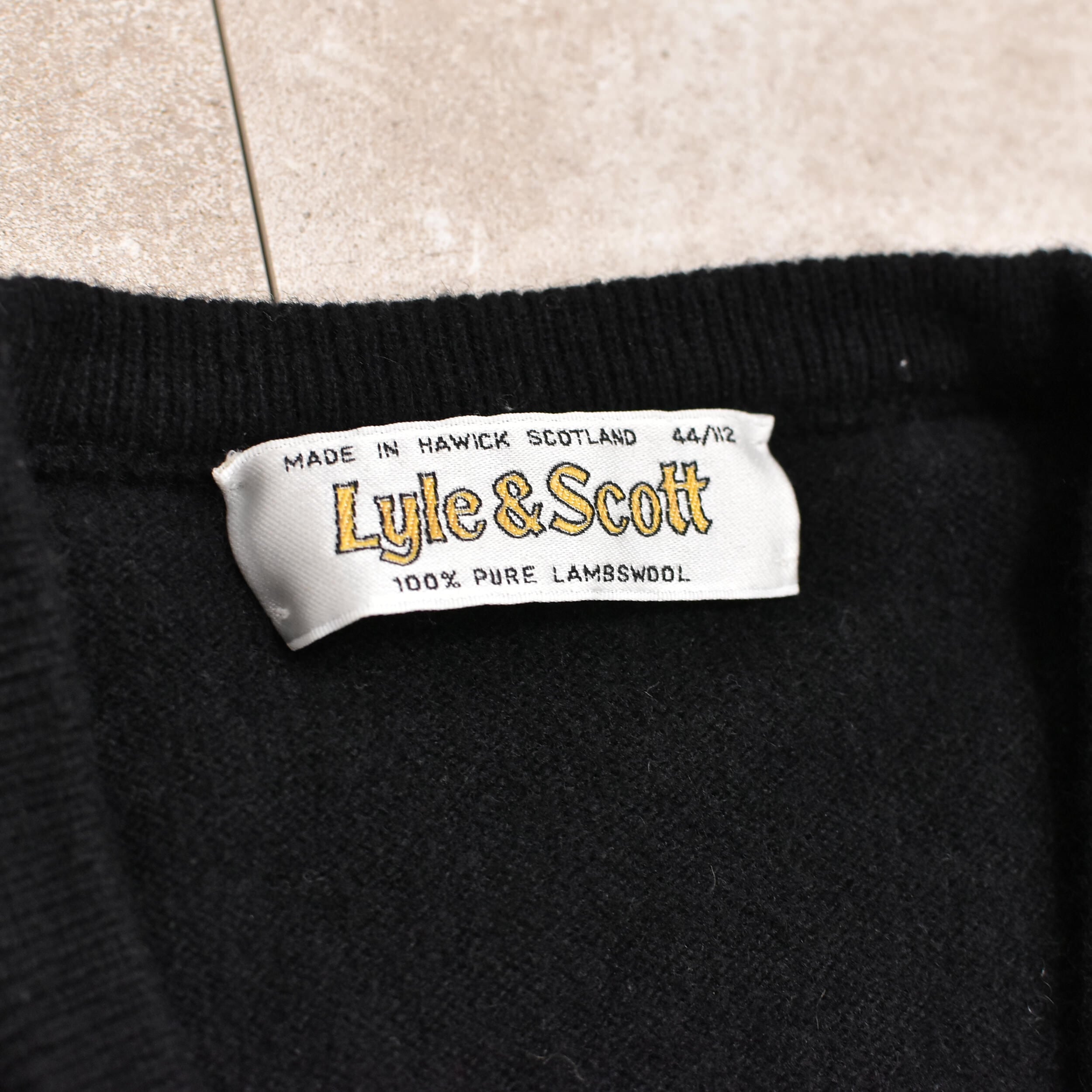 80s 90s SCOTLAND製 Lyle&Scott カシミヤ100% Vネック ニットセーター 40 紺 vintage old ライル&スコット Lyle\u0026Scott カシミヤニット 80s 90s カシミヤ100% 英国 (EXCELLENT