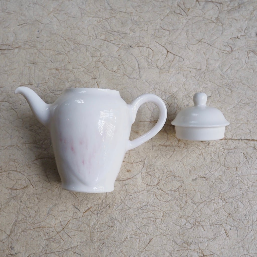 色原 昌希/茶壺 桃花釉