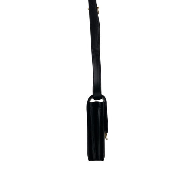 CELINE セリーヌ ショルダーバッグ ブラック ロゴ 馬車 レザー vintage ヴィンテージ オールド nwv32c