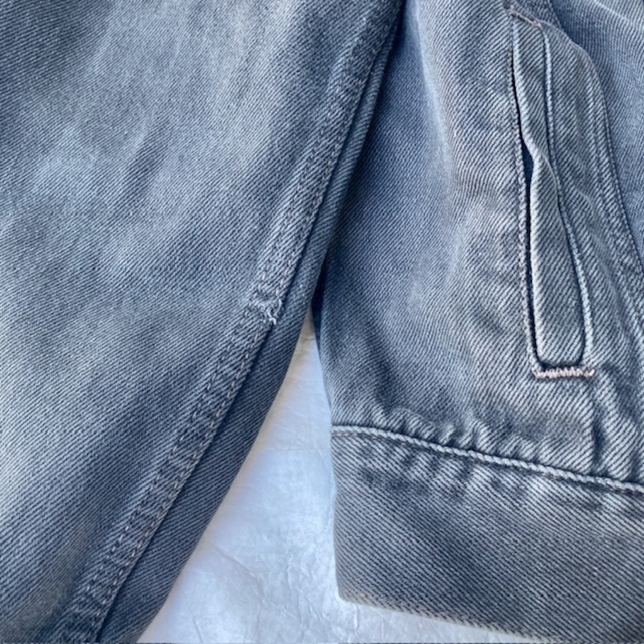 Levi’s 70503-02 イタリア製 先染めブラック デニムジャケット 画像11