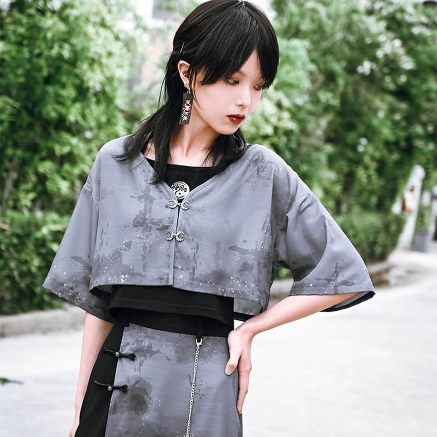 オリジナル キャミソール半袖+短いスカート 夏 JK セット