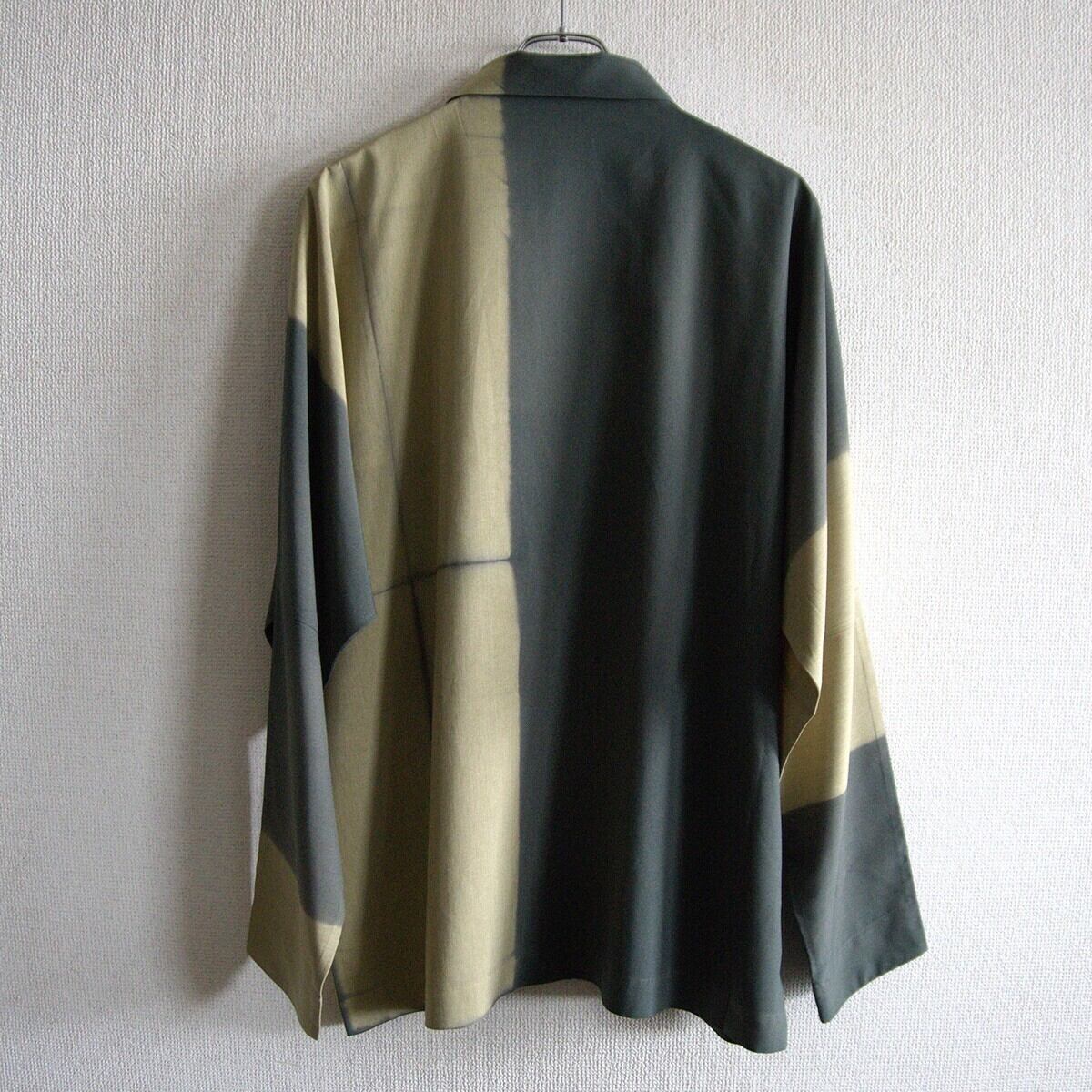 美品】IM MEN【板締め染めシャツ】3 イッセイミヤケメン ISSEY MIYAKE