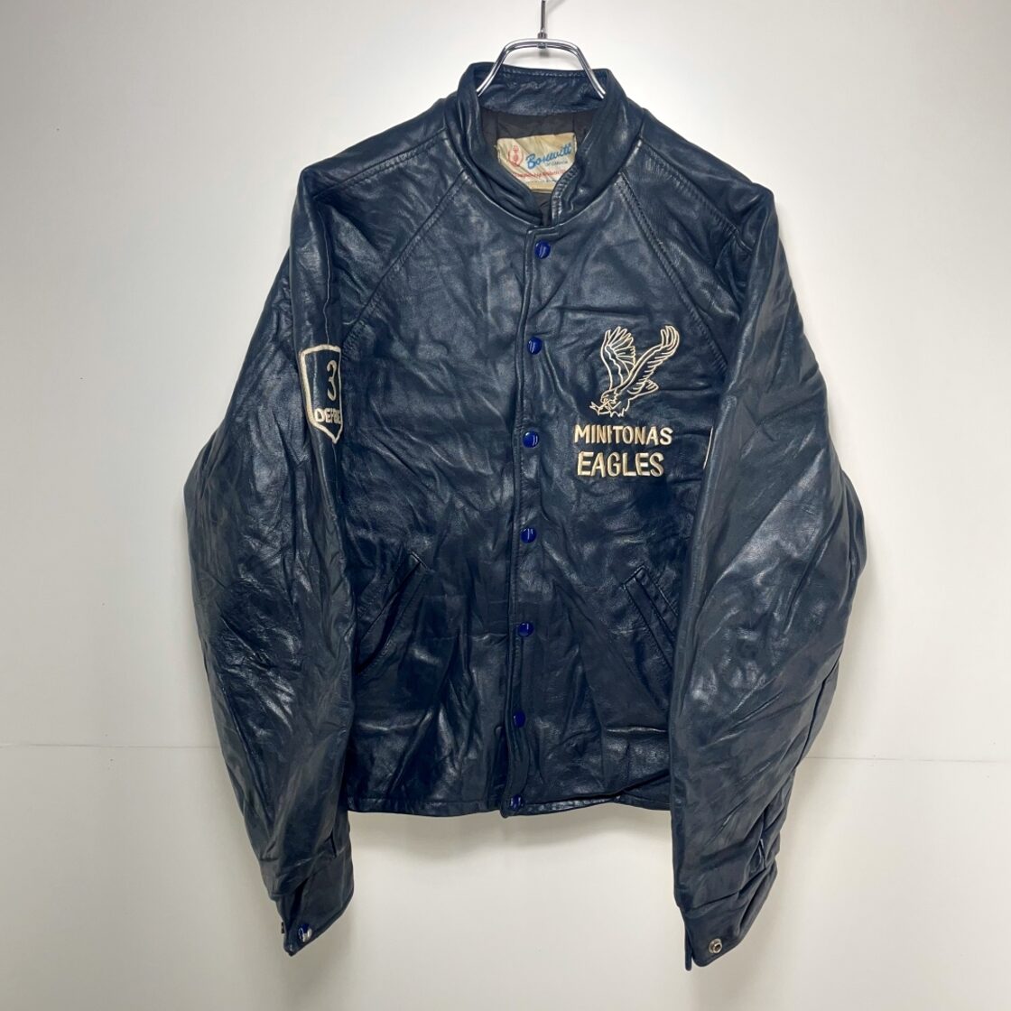 US古着・ヴィンテージ】Banwitt レザージャケット 刺?有り メンズ 
