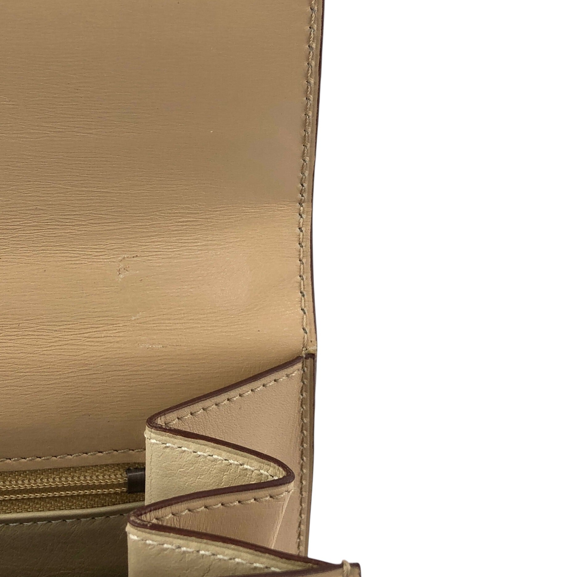 CELINE セリーヌ ハンドバッグ ベージュ ガンチーニ レザー vintage