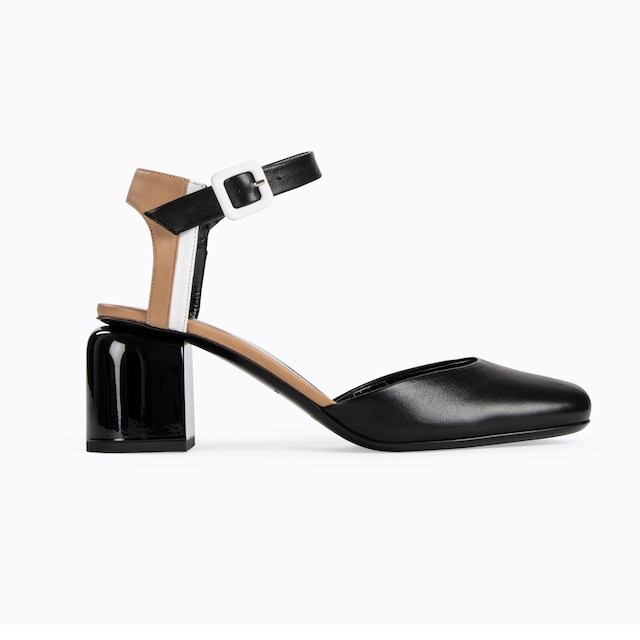 PIERRE HARDY　ALPHA PUMPS　BLACK/CAPPUCCINO