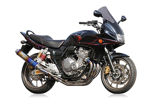 CB400SF/SB Revo（'08～'17） ワイバン シングル チタンドラッグブルー[WH10-01DB]