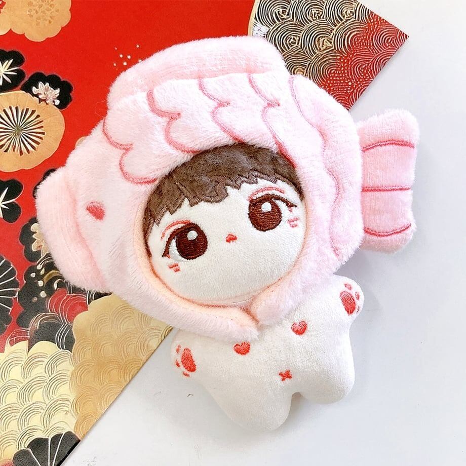 ぬいぐるみ用着ぐるみキャップ 【たい焼き】10cm用 ピンクTGMC-1193