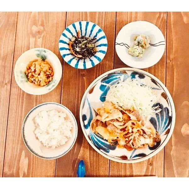 美濃焼　ぱいかじ　やちむん風　21.5cm カレー＆パスタ＆ピラフ皿　５点セット 美濃焼ぱいかじやちむん風21.5cm カレー＆パスタ＆ピラフ皿5点セット