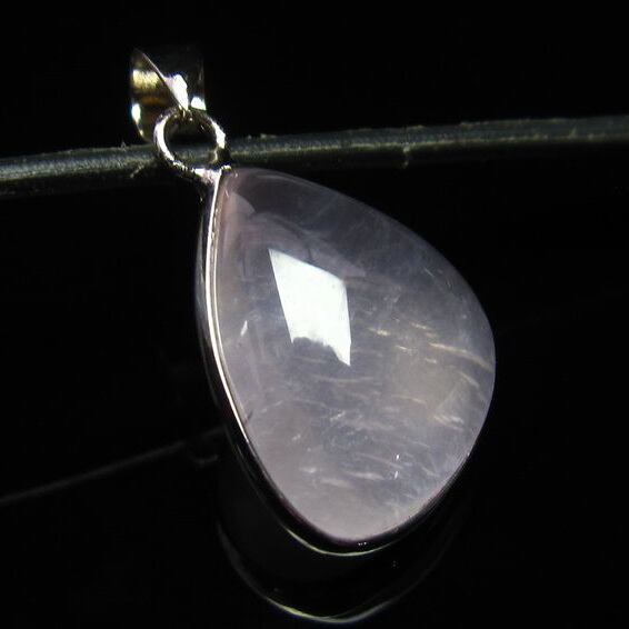 ミルキークォーツ ペンダント ピンク [M便 1/20] 112-3595