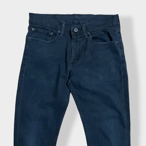 【LEVI'S】メキシコ製 511 ブラックジーンズ デニム ジーパン スリム ストレート スキニー 細身 美脚 足長効果 ジッパーフライ ストレッチ W31 L32 リーバイス US古着