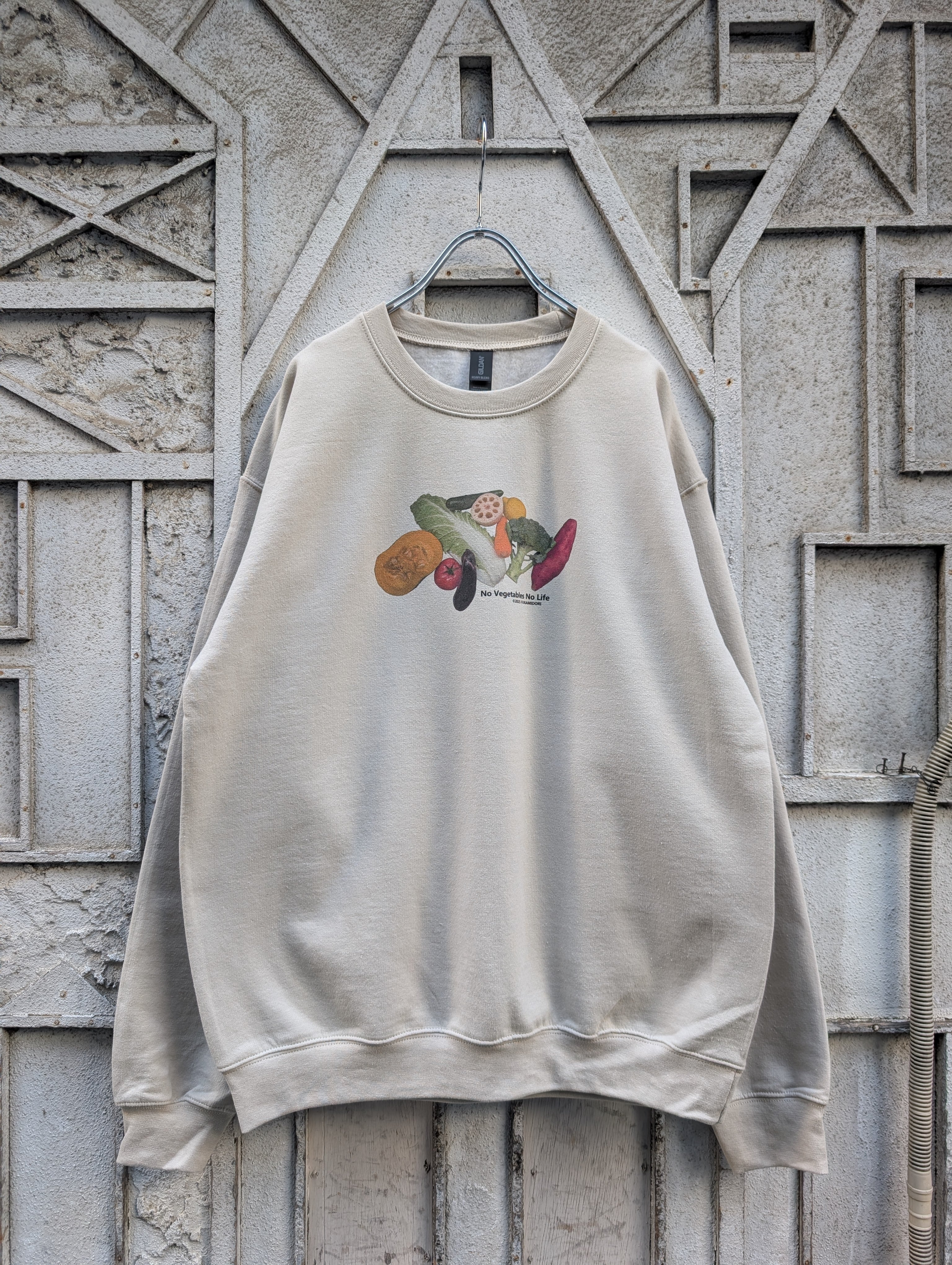"深緑" original VEGETABLES SWEAT / SAND