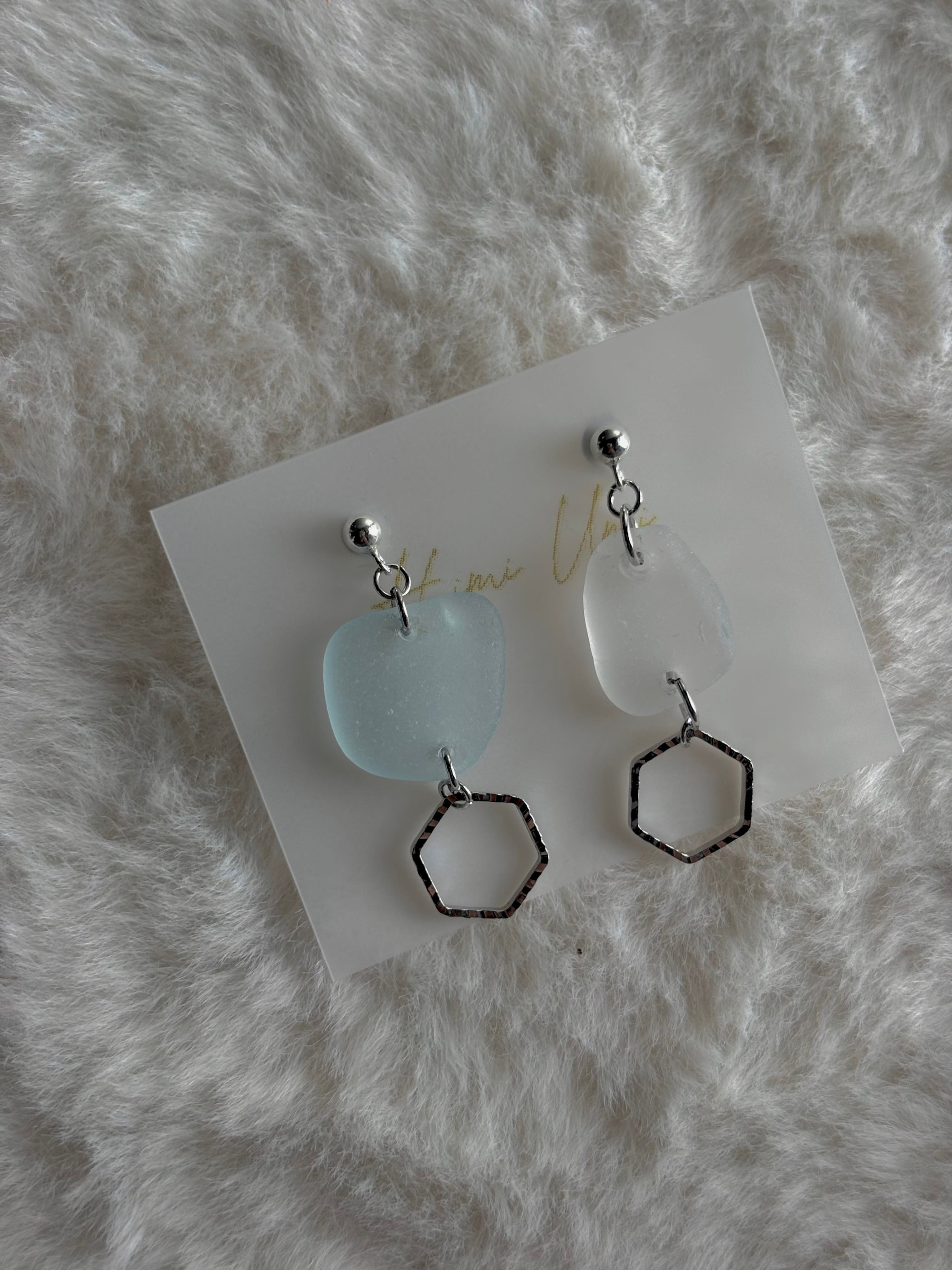 シーグラスピアスorイヤリング/WAVE