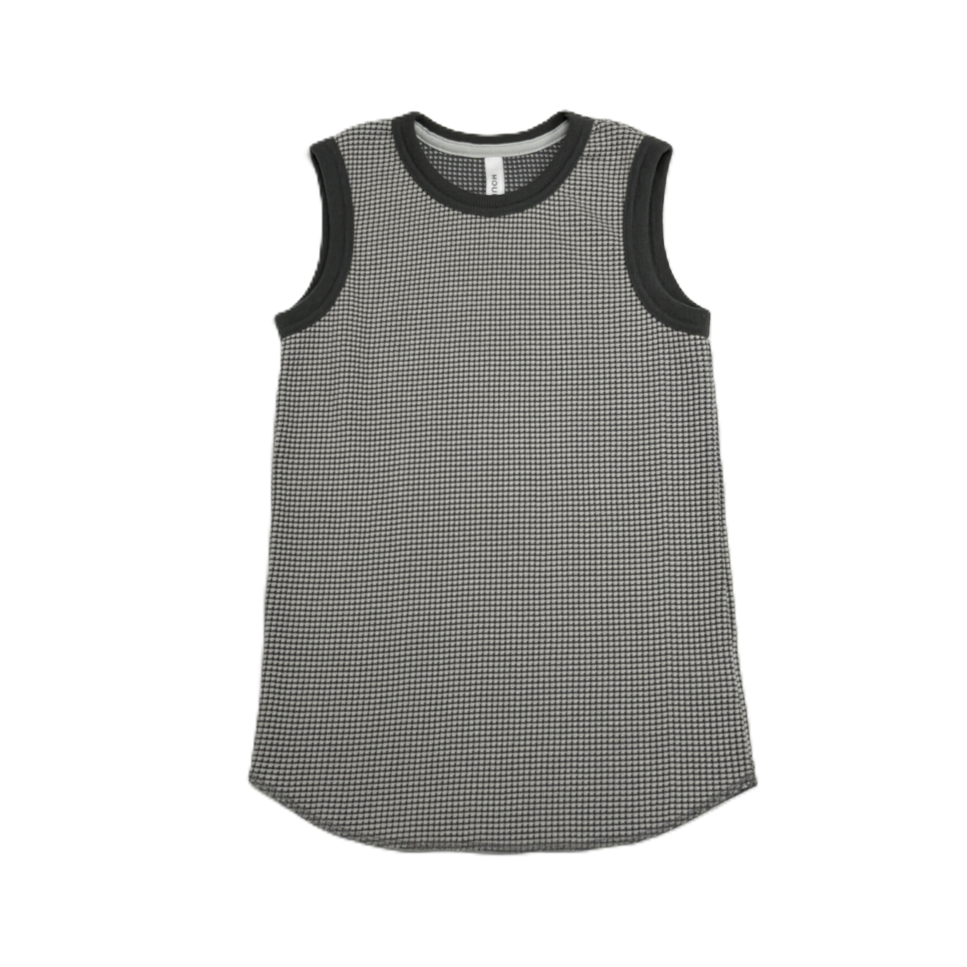 MOUN TEN.(マウンテン)/ bicolor waffle tanktop / gray x charcoal / 95,110,125,140