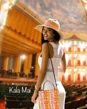 新発売のトート【Kalamai・エコル】Hawaiian_OhanaBag/Kalamai_003s＜ストラップ付＞