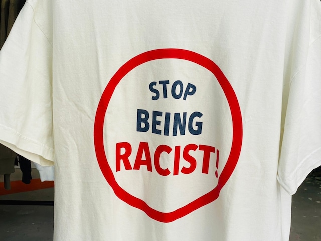 GALLERY DEPT 21SS DEPT STOP BEING RACIST S/S TEE WHITE LARGE 10898