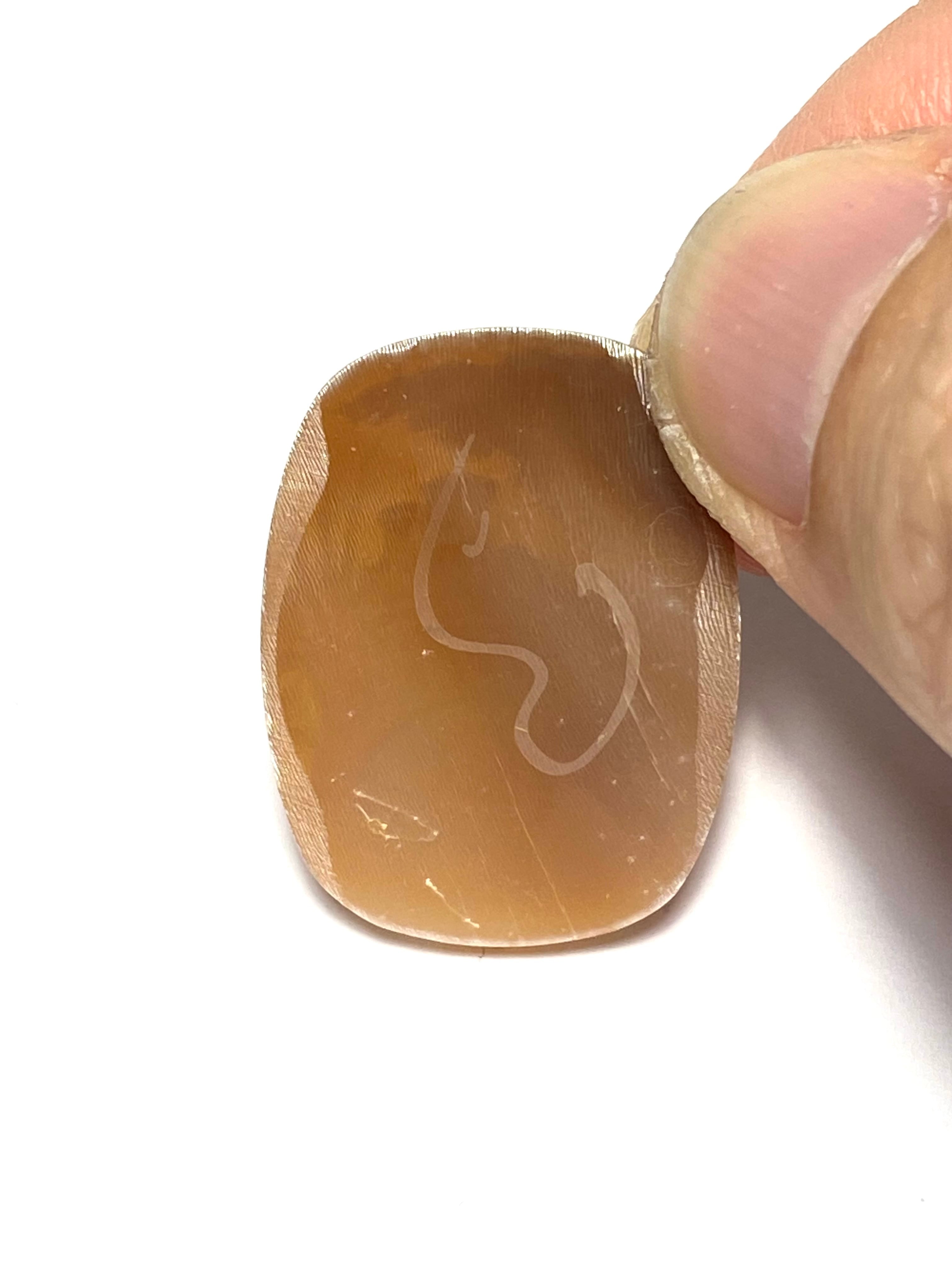 12.シェルカメオ(舟)［No.HA-2137］ | デザインアトリエ -kakera-